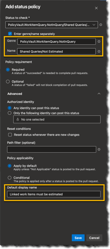 Configure branch policies